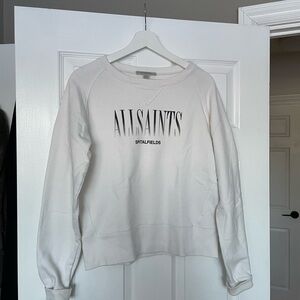 Allsaints white sweatshirt